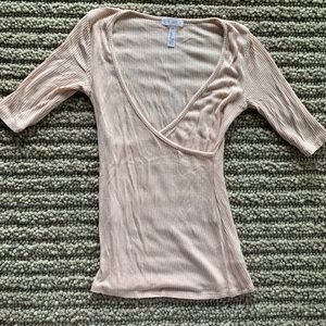 Leith Pale Pink Fitted Top